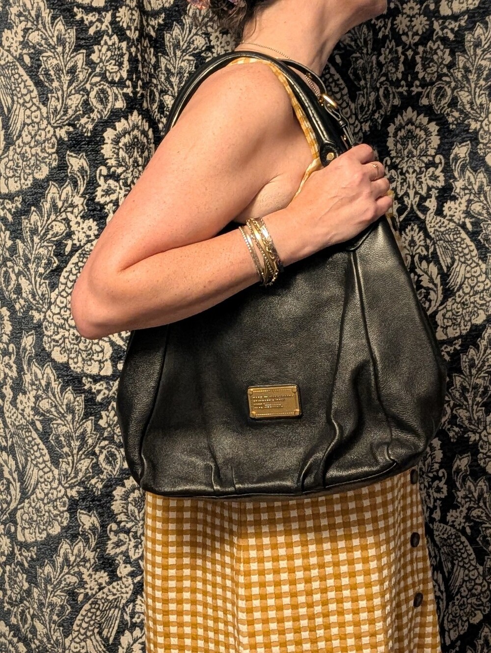 Y2K Marc By Marc Jacobs Black Fran Q Hobo Bag EUC